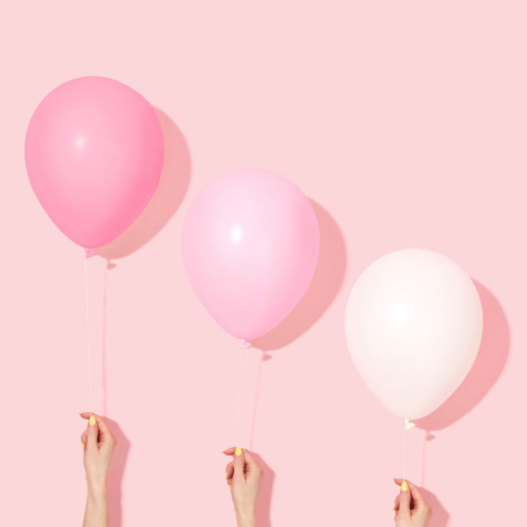 Pretty pink balloons. A tomboy mom is learning to love pink, thanks to her girly little girls, ages 6 and 4. | Jennifer Margulis