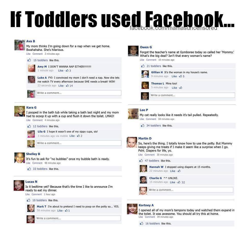 If a 23-month-old used Facebook, here's what they would say. | Jennifer Margulis, Ph.D.