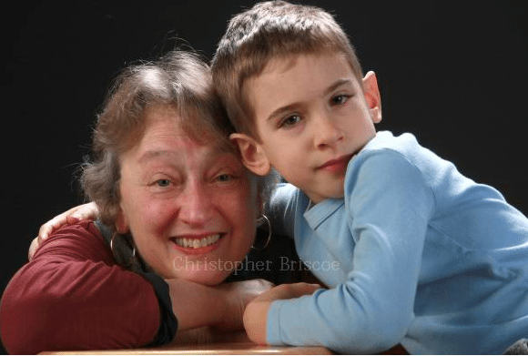 Evolutionary biologist Lynn Margulis with her grandson. Her daughter wonders if it was really her time to die. Photo credit: Christopher Briscoe