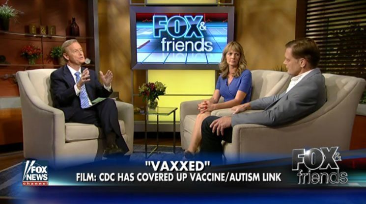 Ashland, Oregon discusses Vaxxed. Screenshot from Fox & Friends about the highly controversial vaccine safety documentary.