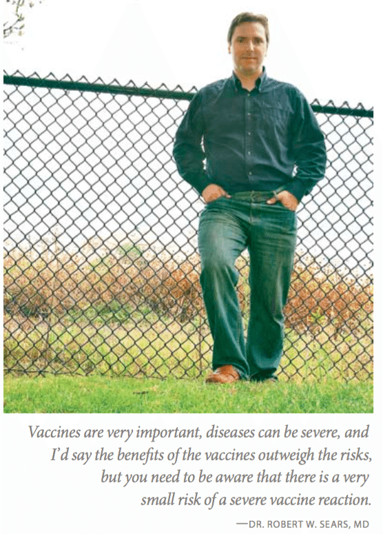Screenshot from the article, "The Vaccine Debate," published in Mothering Magazine