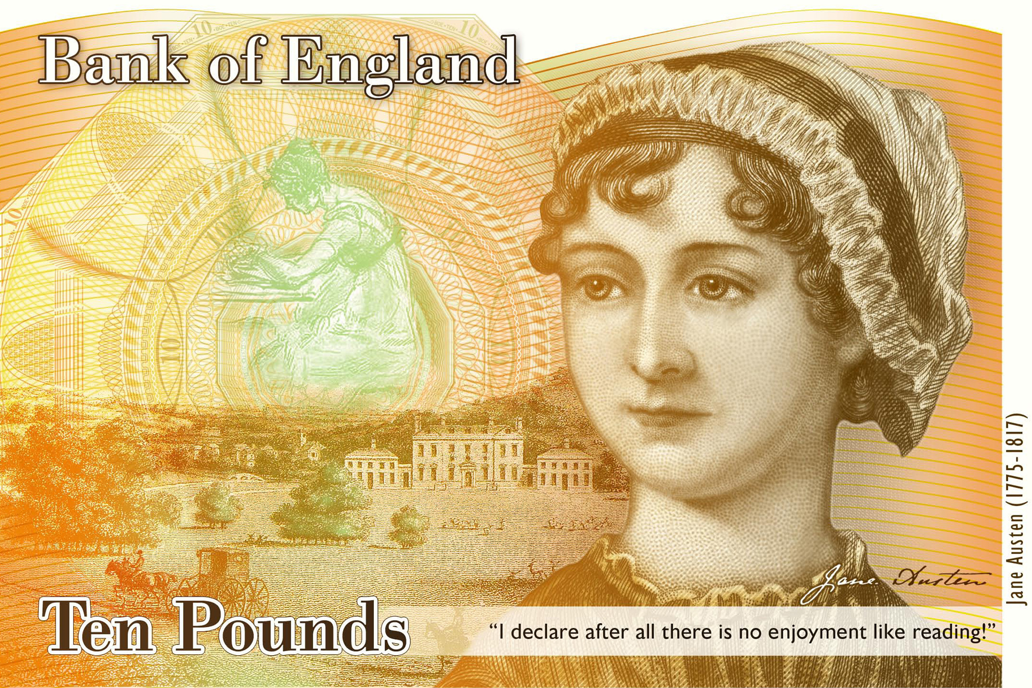 Jane Austen ten pound bank note. 15 fabulous gifts for writers
