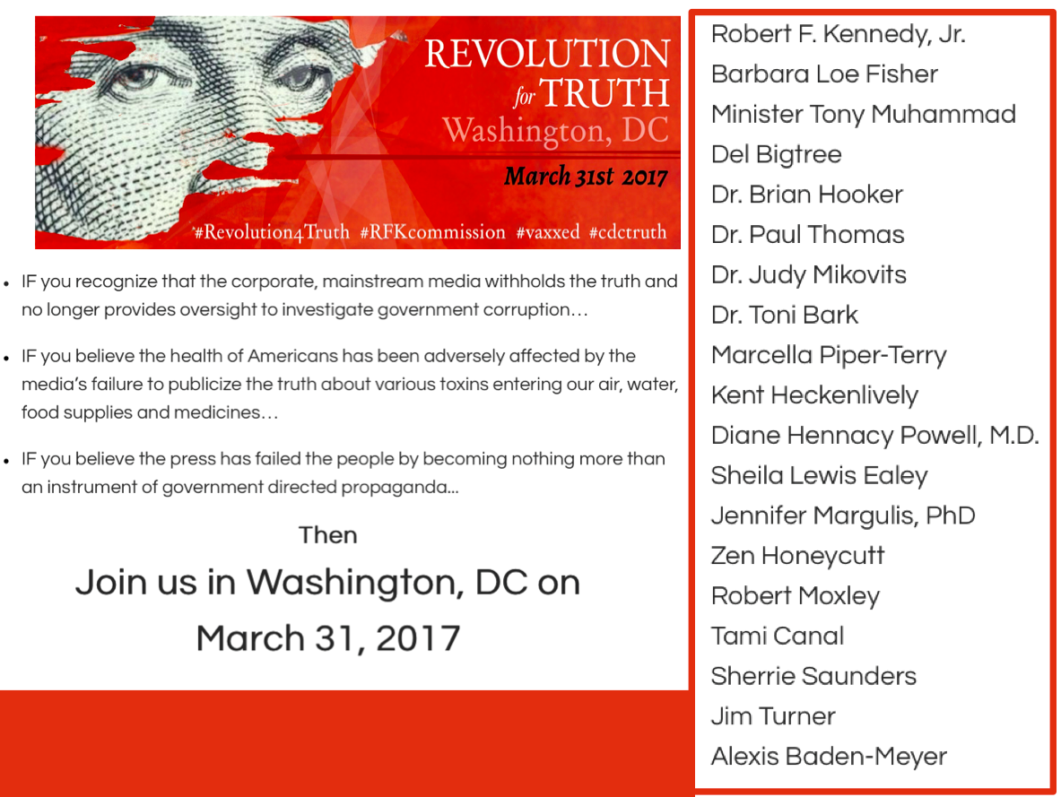 What is making America's children sick? Jennifer Margulis speaking at the Revolution for Truth rally in Washington, D.C. on March 31, 2017