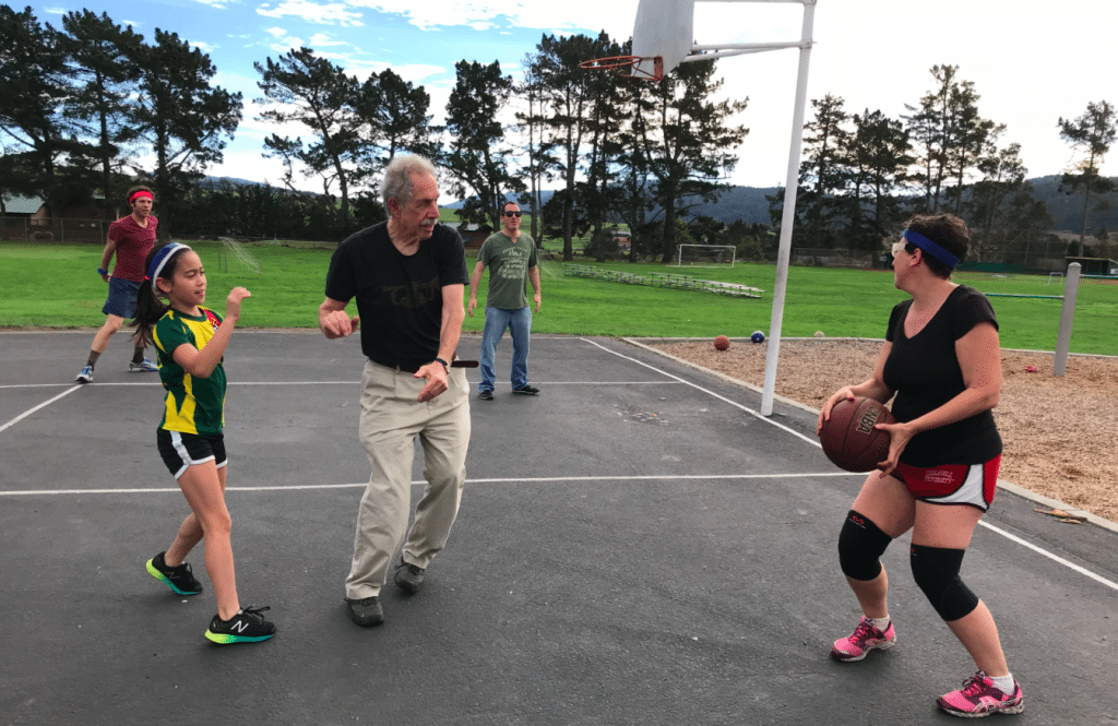 An all ages all abilities game of basketball. Happy Thanksgiving 2017. | Jennifer Margulis