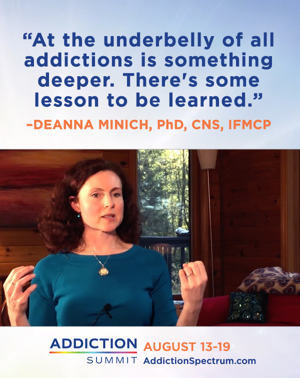 Deanna Minnich, PhD, struggled with food addiction. She used color therapy and spirituality to help her heal.