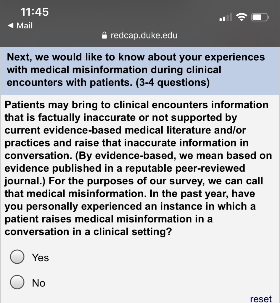 A survey on medical misinformation