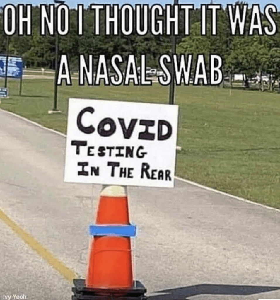 I thought it was a nasal swab...
