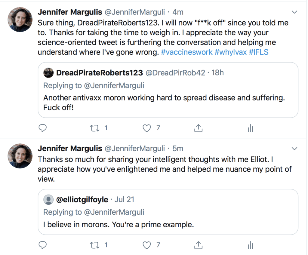 Be careful if you tell people we are wrong about coronavirus and about other medical issues. The haters and trolls come out of the woodwork when you do.